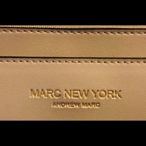 NEW Andrew Marc large Saffiano leather wristlet